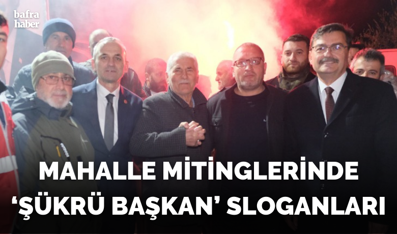 Mahalle Mitinglerinde ‘şükrü Başkan’ Sloganları - Yeniden Refah Partisi Bafra Belediye Başkan adayı Şükrü Neiş’in Alparslan Mahallesi mitinginde ‘Şükrü Başkan’ sloganları atıldı.