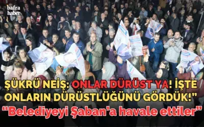 Şükrü Neiş:  Onlar Dürüst Ya! İşte Onların Dürüstlüğünü Gördük!