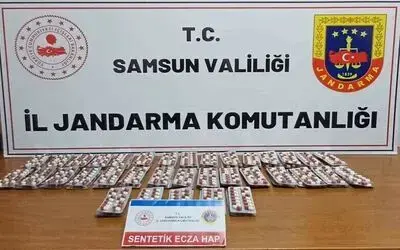 Bin 155 adet sentetik ecza ile yakalanan şahıs gözaltına alındı
