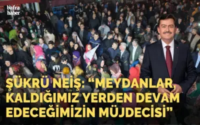 Şükrü Neiş: "Meydanlar, Kaldığımız Yerden Devam Edeceğimizin Müjdecisi"