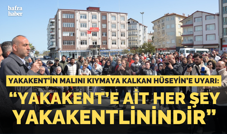 Aydoğdu: “Yakakent’e ait her şey Yakakentlinindir”