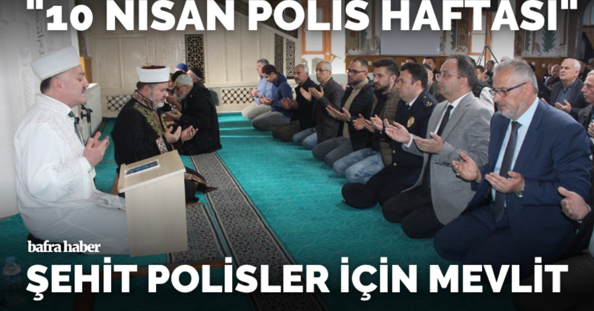 Şehit polisler için mevlit