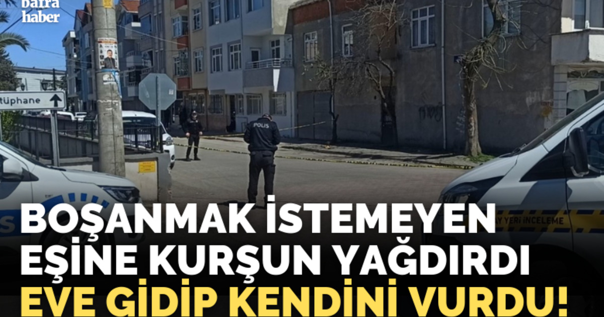 Boşanmak istemeyen eşine kurşun yağdırdı