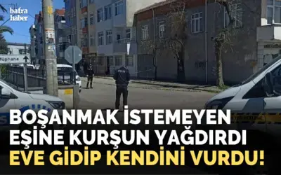 Boşanmak istemeyen eşine kurşun yağdırdı