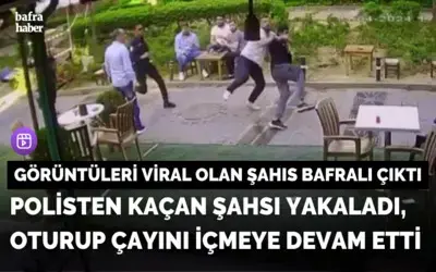 Polisten Kaçan Şahsı Yakalayan berber Bafralı Çıktı!