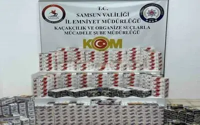 77 bin 600 adet sahte bandrollü boş makaron ele geçirildi
