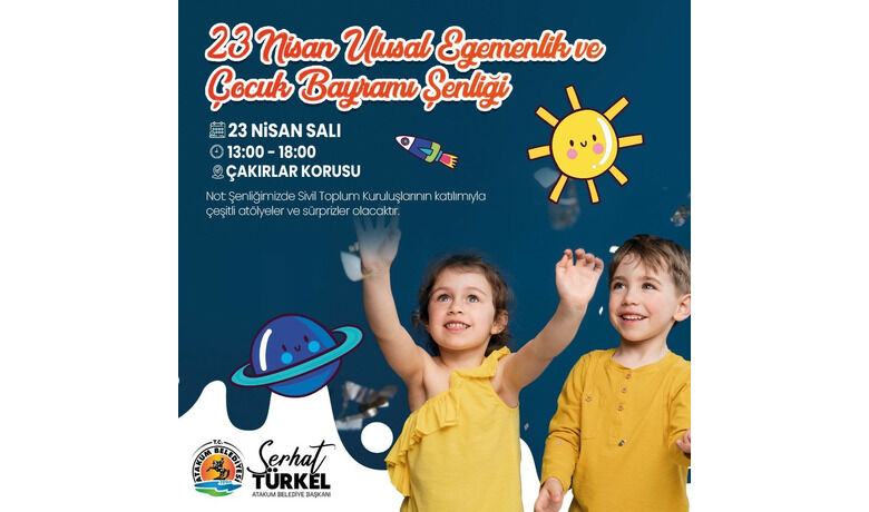 Minikler ’23 Nisan’ıÇakırlar Korusu’nda kutlayacak - Samsun Atakum Belediyesi’nin Çakırlar Korusu’nda düzenleyeceği 23 Nisan etkinliğinde çocuklar, doğal güzelliklerle iç içe bir bayram coşkusu yaşayacak.