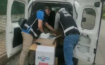 Samsun’da 85 litre etil alkol ele geçirildi
