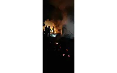 Ev yangını korkuttu
