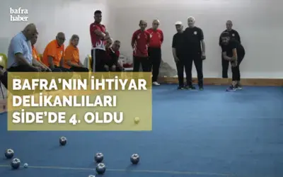 Bafra'nın İhtiyar Delikanlıları Side'de 4. Oldu