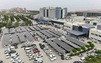 Hastane otoparkına GES kuruldu
