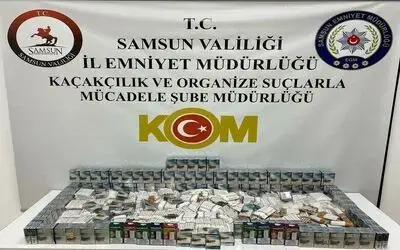 Samsun’da 2 bin 620 adet doldurulmuş makaron sigara ele geçirildi
