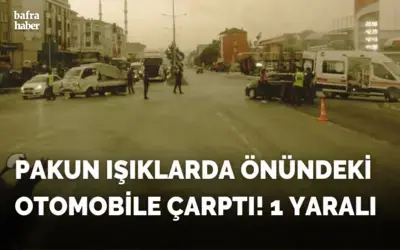 Pakun Işıklarda Önündeki Otomobile Çarptı!