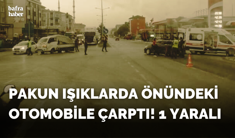 Pakun Işıklarda Önündeki Otomobile Çarptı!