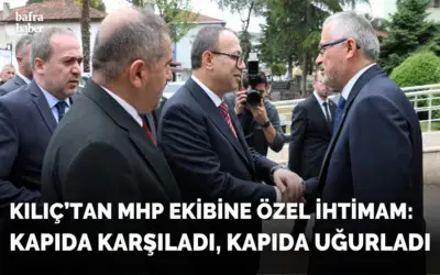 Kılıç’tan Mhp Ekibine Özel İhtimam: Kapıda Karşıladı, Kapıda Uğurladı