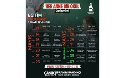 Canik’te annelere özel seminer
