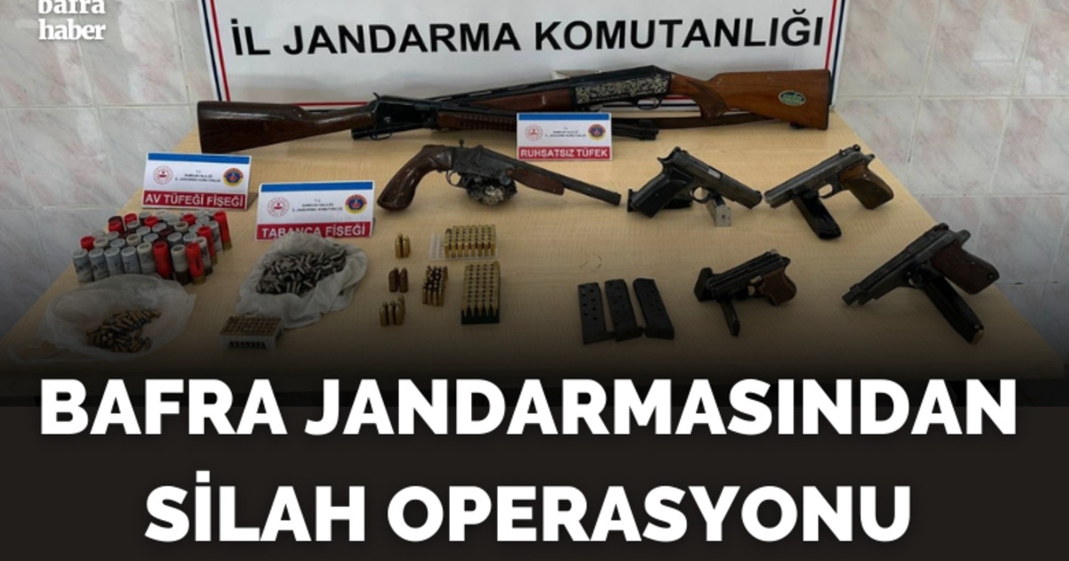 Jandarmanın operasyonunda silah ve mühimmat ele geçirildi