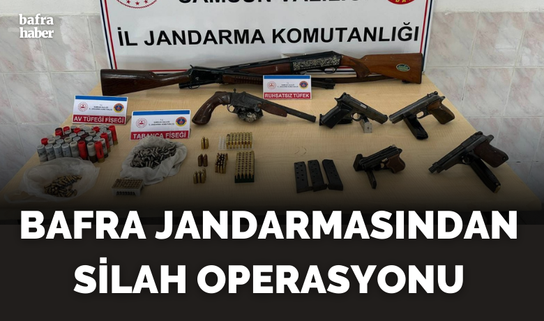 Jandarmanın operasyonunda silahve mühimmat ele geçirildi