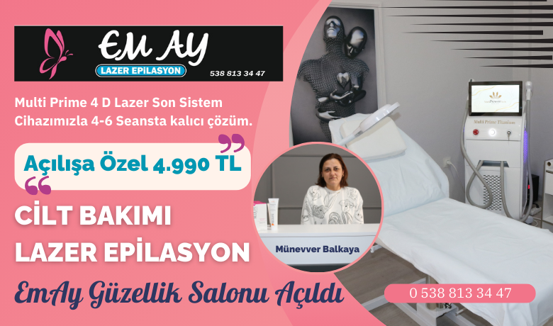 Emay Güzellik Salonu Açıldı - Emay Güzellik Salonu Bafra'da Atatürk Bulvarı üzerinde açıldı.