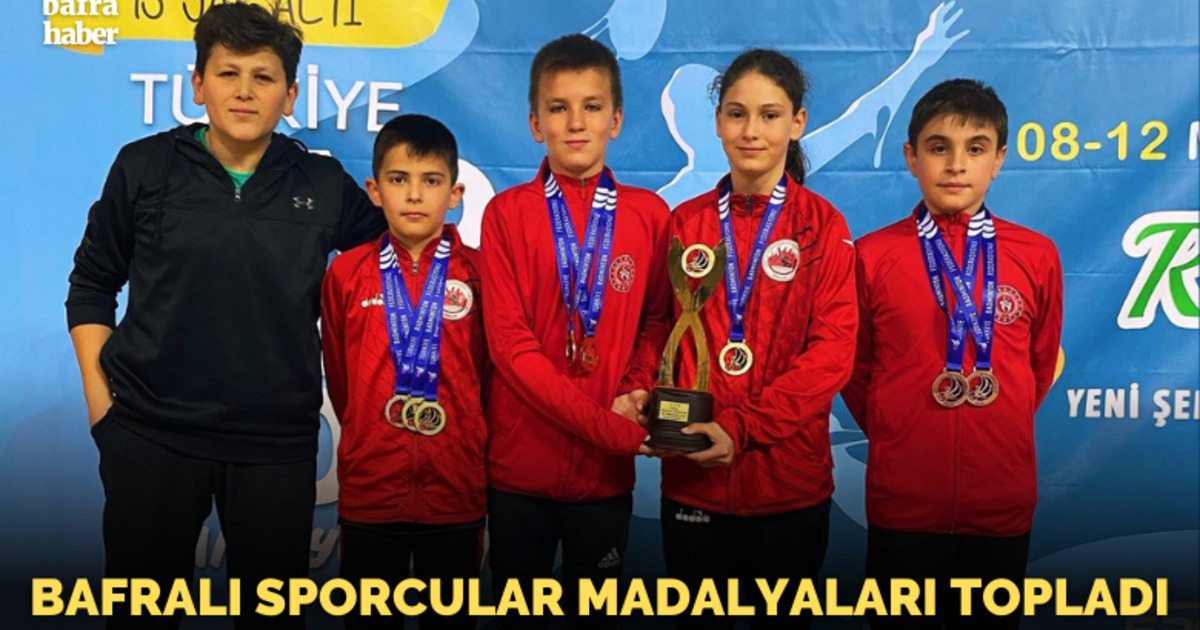 Bafralı Sporcular Madalyaları Topladı