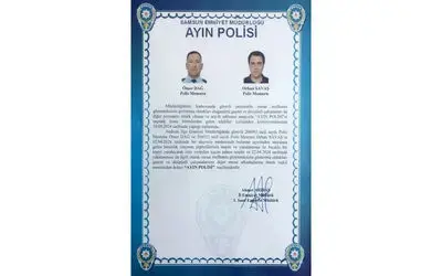 Samsun’da hırsızlık ve bıçaklama olayını aydınlatan polisler ayın polisi seçildi
