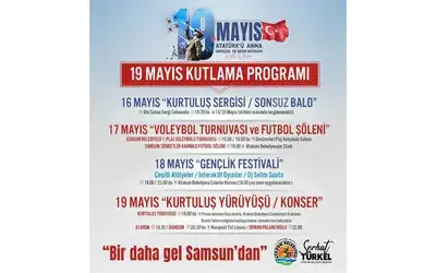 Atakum’da 19 Mayıs coşkusu yaşanacak
