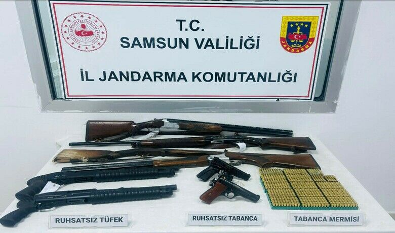 Jandarma ekiplerinden silahve mühimmat operasyonu - Samsun’da jandarma ekipleri tarafından silah ve mühimmat operasyonu düzenlendi.
