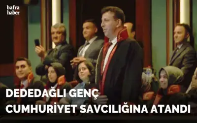 Dededağlı Genç Cumhuriyet Savcılığına Atandı