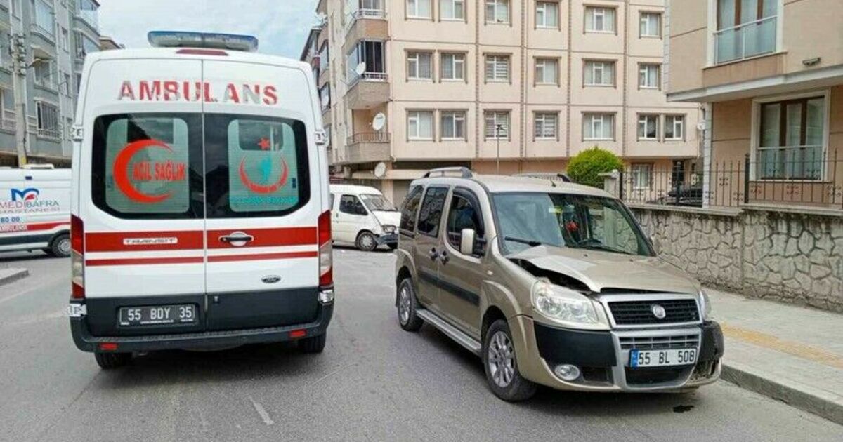 Bafra’da trafik kazası: 2 yaralı
