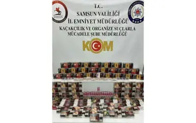 Samsun’da 28 bin 580 adet kaçak makaron ele geçirildi
