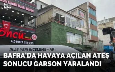 Bafra'da Havaya Açılan Ateş Sonucu Garson Yaralandı