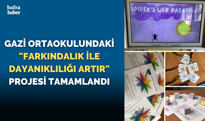 Gazi Ortaokulundaki FarkındalıklaDayanıklığı Artır Projesi Tamamlandı - Gazi Ortaokulu, “With Awareness Enhance Resilience” adlı, duyguları konu alan e-twininng projesini tamamladı.