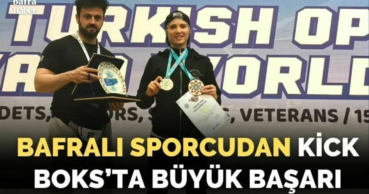 Bafralı sporcudan Kick Boks’ta büyük başarı