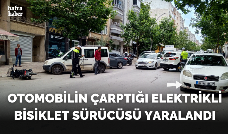 Otomobilin çarptığı elektriklibisiklet sürücüsü yaralandı - Samsun’un Bafra ilçesinde otomobilin çarptığı elektrikli bisiklet sürücüsü yaralandı.