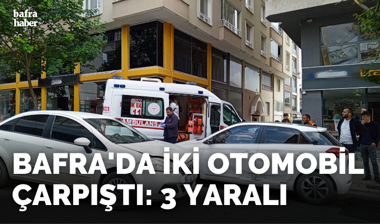 Samsun’da iki otomobil çarpıştı: 3 yaralı