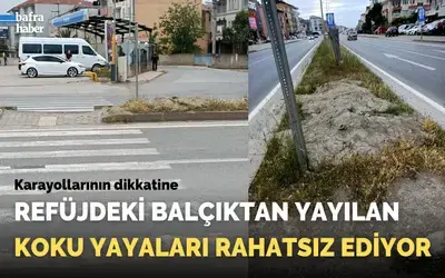 Refüjdeki Balçıktan Yayılan Koku Yayaları Rahatsız Ediyor
