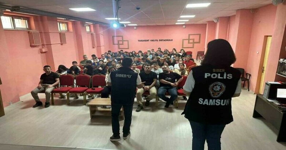 Samsun polisi yasa dışı bahis konusunda öğrencileri bilgilendirdi
