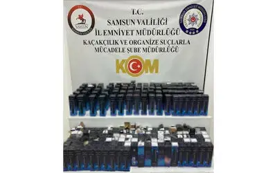 Samsun’da 210 adet gümrük kaçağı elektronik termos ele geçirildi
