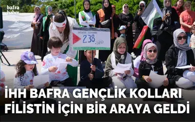 İhh Bafra Gençlik Kolları Filistin İçin Bir Araya Geldi