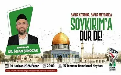 Bafra'da "Gazze'de Yapılan Soykırıma Dur De" Konferansı Düzenleniyor
