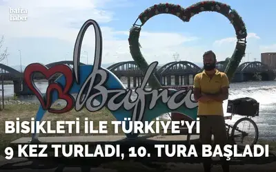 Bisiklet ile Türkiye’yi 9 kez turladı, 10. tura başladı