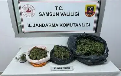 Çarşamba’da 2,8 kilo kubar esrar ele geçirildi: 1 gözaltı
