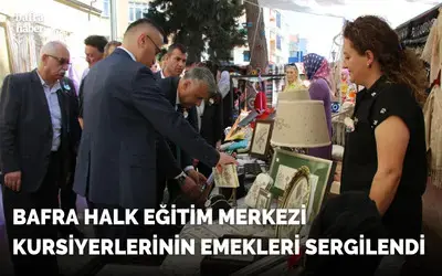 Halk Eğitim Merkezi Kursiyerleri Emeklerini Sergiledi