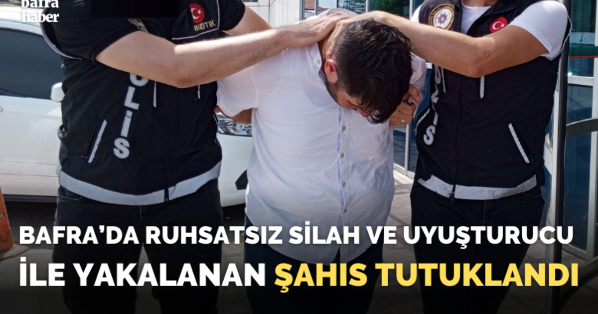 Ruhsatsız silah ve uyuşturucuyla yakalanan şahsa gözaltı