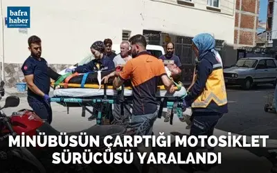 Minibüsün Çarptığı Motosiklet Sürücüsü Yaralandı