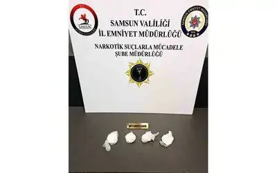 Samsun’da 196 gram metamfetamin ele geçirildi

