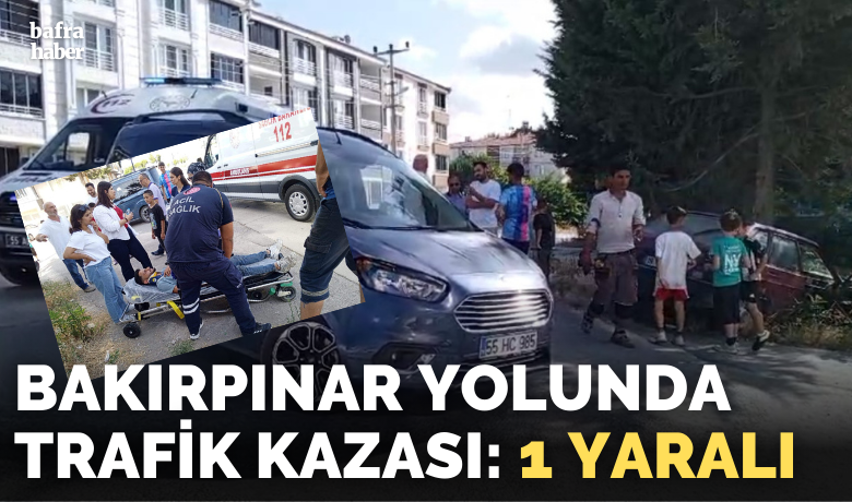 Hafif ticari araç otomobile çarptı: 1 yaralı