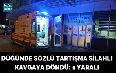 Düğünde Sözlü Tartışma Silahlı Kavgaya Döndü:1 Yaralı