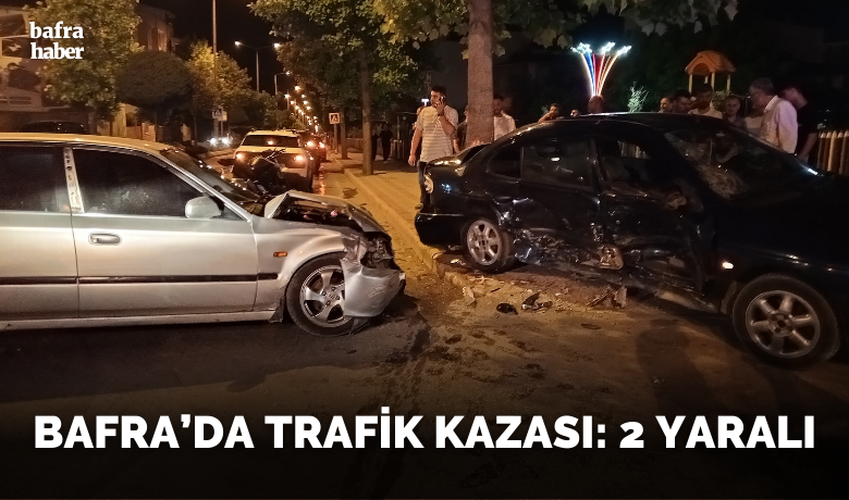 İki otomobil çarpıştı: 2 yaralı