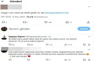 Samsunlu rapçi Sagopa Kajmer: “Saygı1 için ilk teklif bana geldi, 10 yıl sonra kabul ederim”
